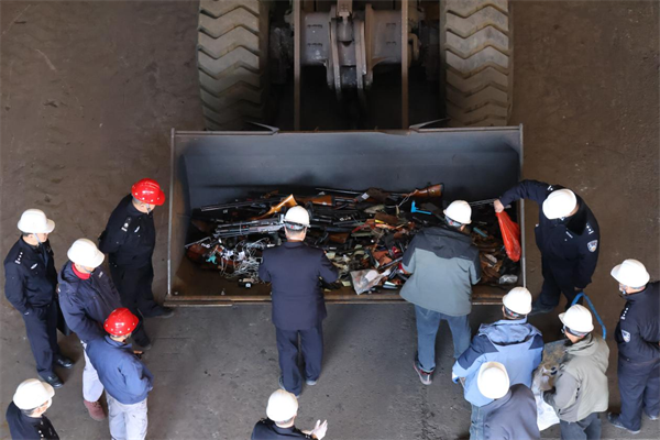 辽宁公安部署开展集中销毁非法枪爆物品活动_fororder_常销毁4