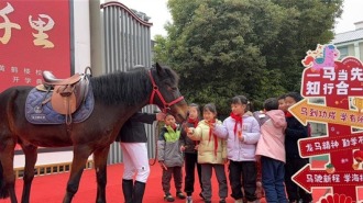 武汉百万少年开启“动如骏马”第一课