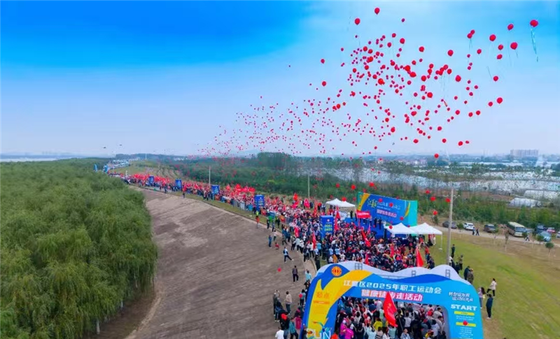 3000人丈量长江堤 武汉江夏这场徒步赛 让“绿水青山” 看得见摸得着_fororder_图片44