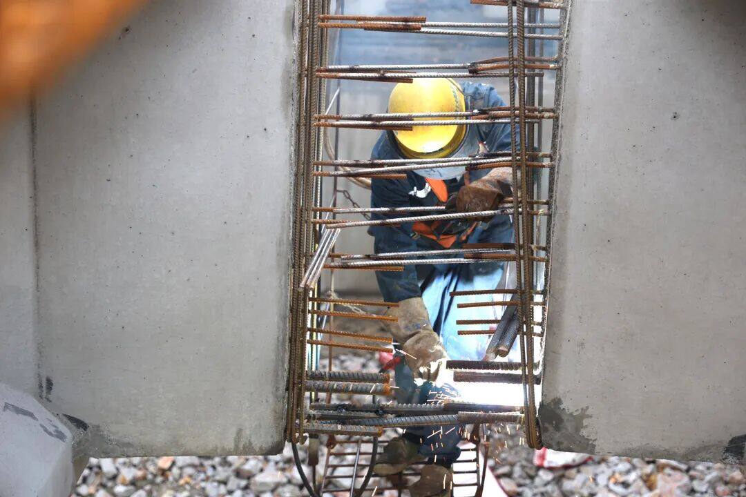 来自安盘高速建设工地的报道丨巨龙穿越“花木树”