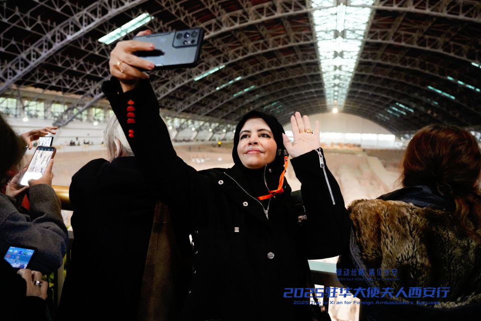 驻华大使夫人参观兵马俑 感受中华文明灿烂瑰宝_fororder_图片43