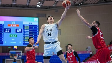全运会篮球——男子成年组小组赛：上海胜香港