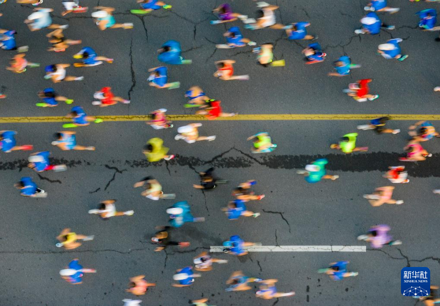 2025郑州马拉松鸣枪开跑