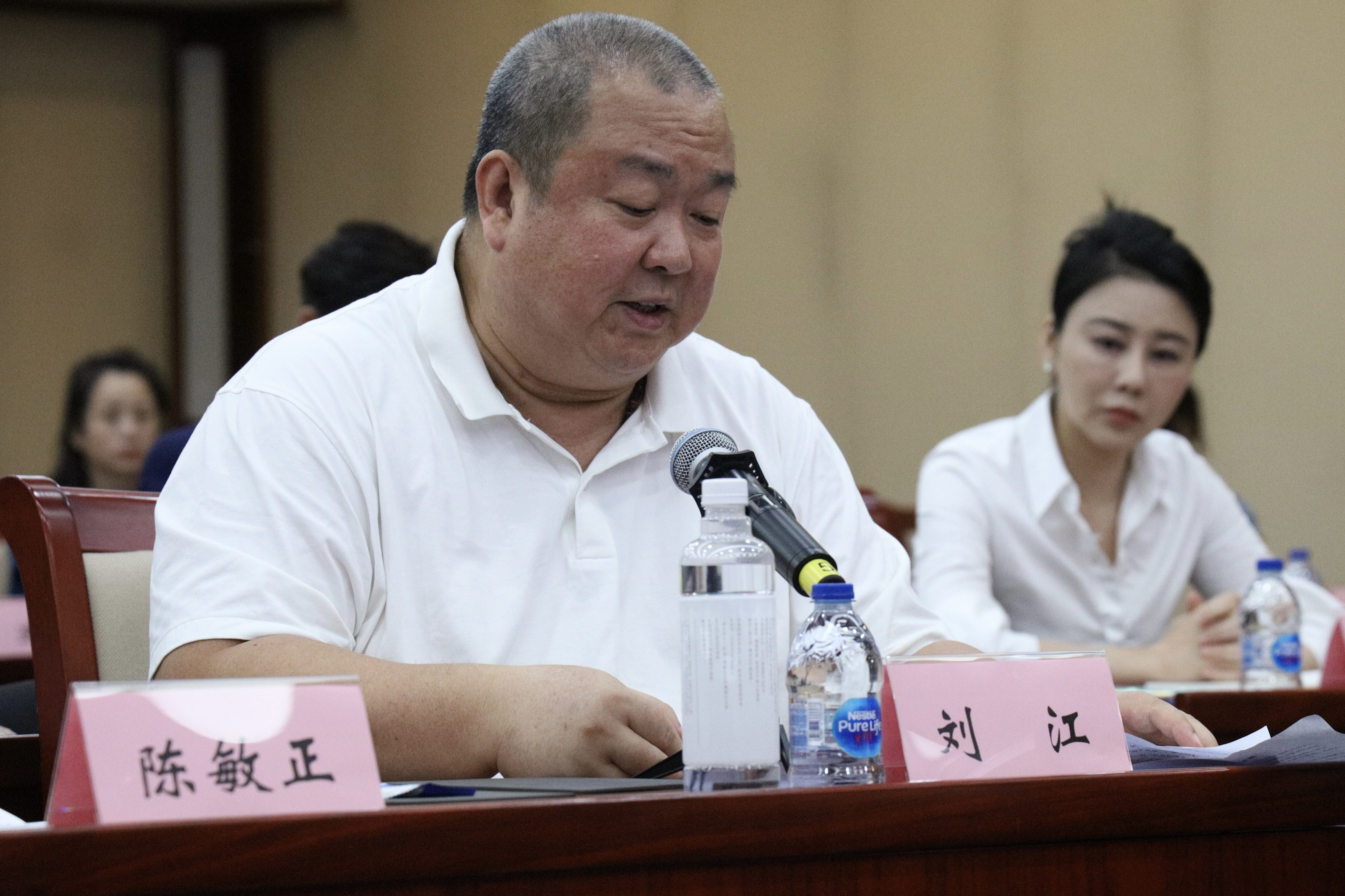 中广联合会职业道德建设座谈会上各委员会代表发言表态_fororder_刘江