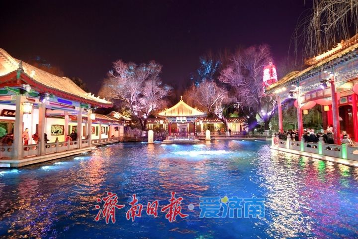 灯火璀璨年味浓,济南市第45届天下第一泉迎春花灯会进行试亮灯_fororder_【济南市第45届天下第一泉迎春花灯会】1