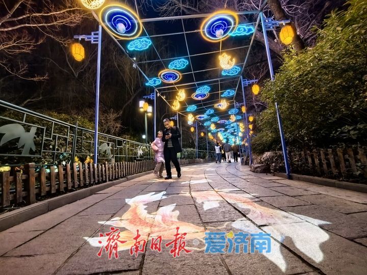 灯火璀璨年味浓,济南市第45届天下第一泉迎春花灯会进行试亮灯_fororder_【济南市第45届天下第一泉迎春花灯会】22