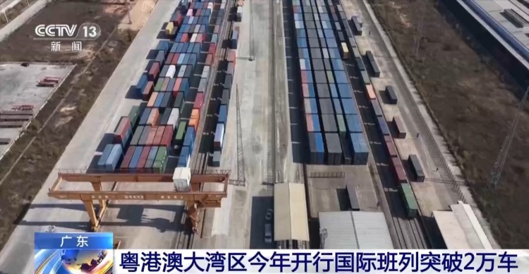 视频丨粤港澳大湾区今年开行国际班列突破2万车