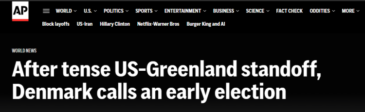 闪评 | 格陵兰岛风波未平 丹麦为何宣布提前大选?