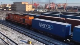 视频丨中欧班列中通道累计通行量突破2.2万列