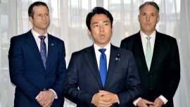 视频丨日防卫大臣大肆“推销”日本护卫舰