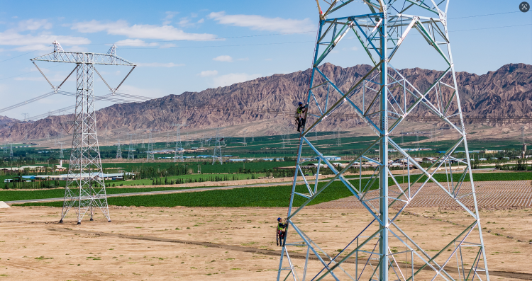 The First Phase of the 750 kV Transmission Project for the Zhangye Power Plant Expansion in Gansu Goes into Operation_fororder_图片5
