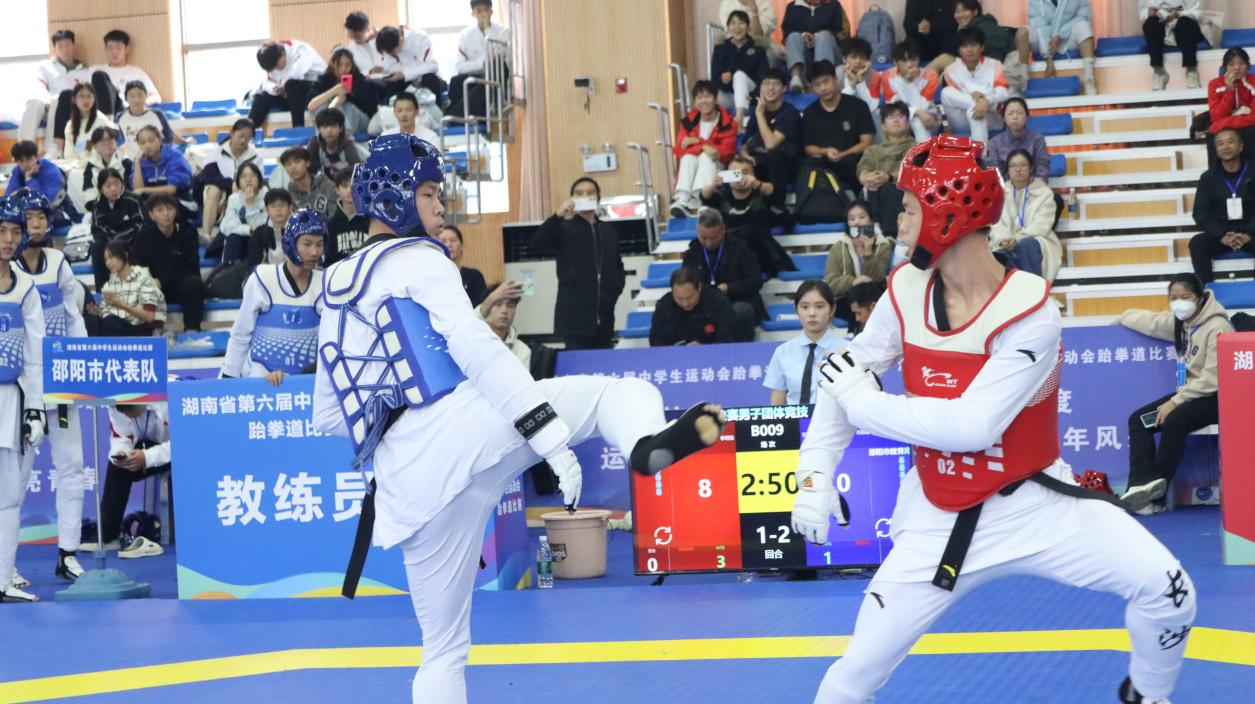 湖南省第六届中学生运动会跆拳道比赛在新宁县圆满落幕_fororder_3
