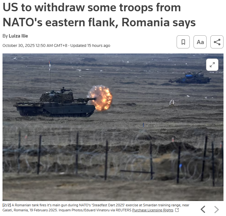 闪评 | 美国减少东欧驻军  欧洲“分离焦虑”犯了?