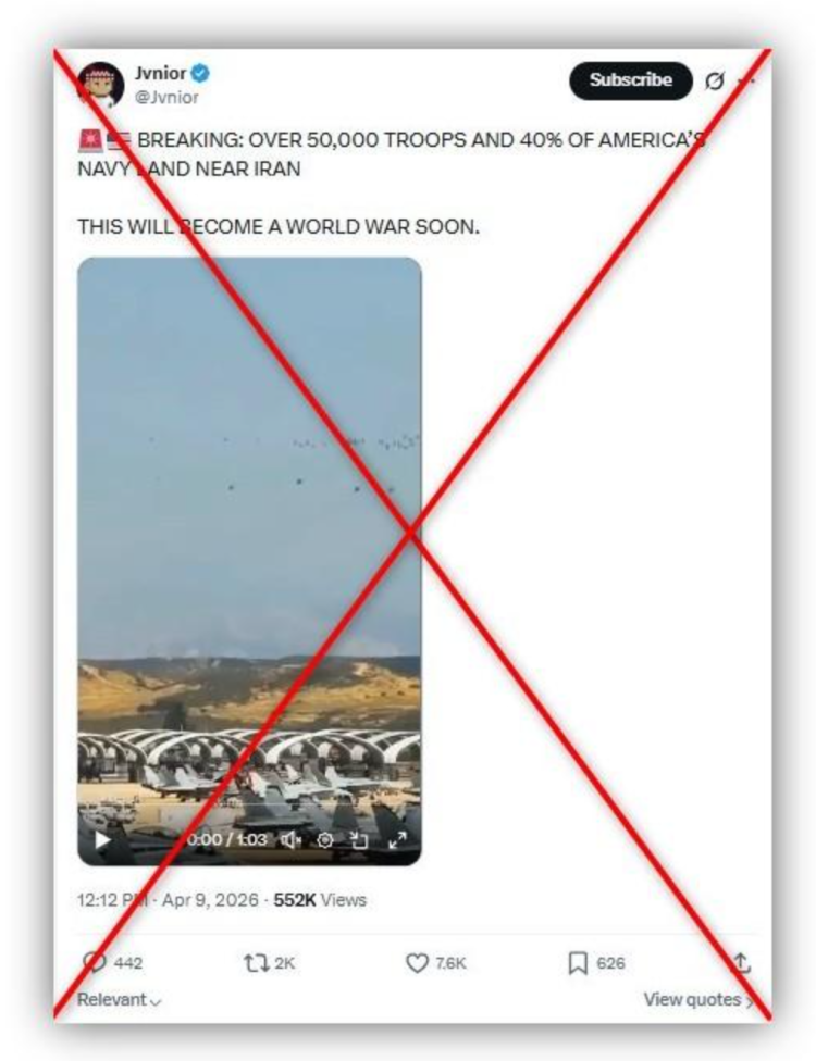 真相来了 | 美军向中东增兵 超5万士兵已在伊朗附近登陆?假!_fororder_1