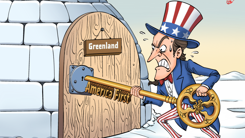 【Editorial Cartoon】 Forcing the Lock