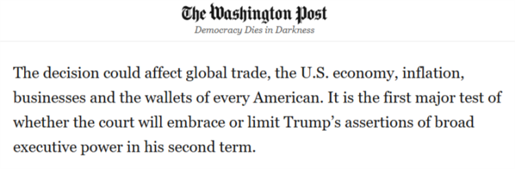 闪评丨美最高法院质疑特朗普全球关税的合法性 诉讼背后的博弈