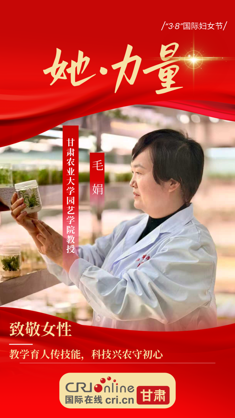 【她·力量】教学育人守初心 科技兴农传技能——记甘肃农业大学园艺学院教授毛娟_fororder_7