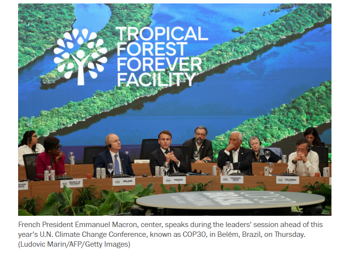 全球媒体聚焦丨缺席COP30大会、阻挠达成新协议 《华盛顿邮报》感慨美国应对气变日益极端