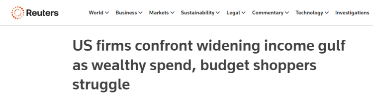 深观察 | “鳄鱼的血盆大口”正在张开:美国K型经济加剧分化 社会裂痕持续扩大