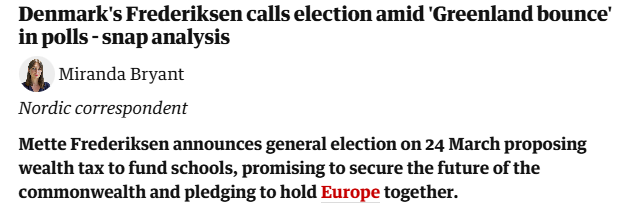 闪评 | 格陵兰岛风波未平 丹麦为何宣布提前大选?