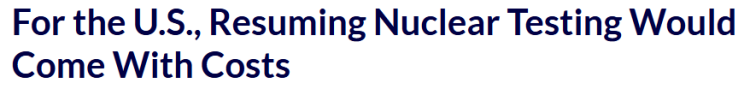 闪评丨再提重启核试验 美核试验“箭在弦上”?