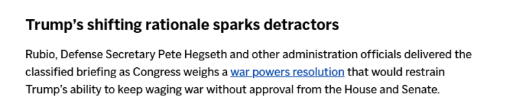 闪评 | 美国“战争权力决议”面临表决 总统要打 国会能拦住?