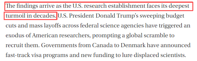 全球媒体聚焦 | 外媒称 中国正迈向全球科学领导地位