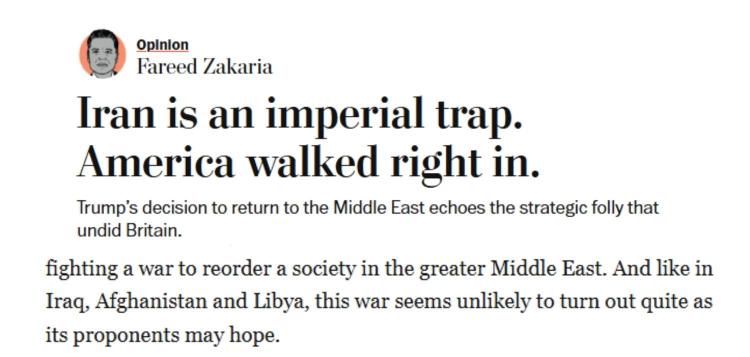 全球媒体聚焦 | 美媒:“伊朗是帝国的陷阱,美国直接走了进去”_fororder_1
