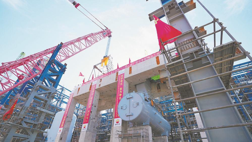 中沙古雷乙烯项目装上了“心脏”