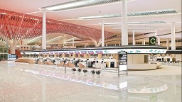 厦门翔安国际机场航站楼内部装修完成