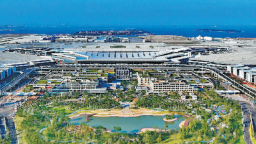 厦门翔安国际机场航站区绿化景观基本建成