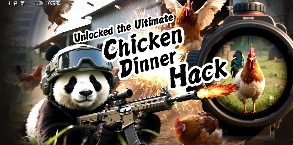 Panda Unlocked the Ultimate Chicken Dinner Hack… (Viewer Discretion: Hunger Alert!)_fororder_《panda终极吃鸡攻略》英文完整版-封面