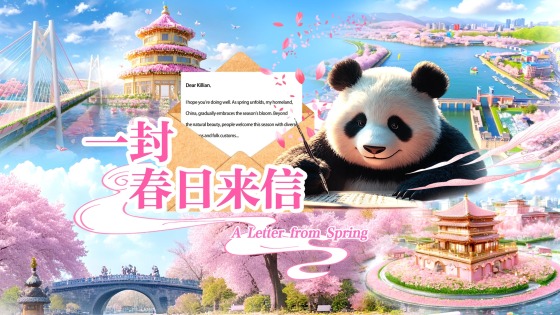 Open This Video Letter from China Before Spring Ends!