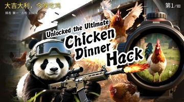 Panda Unlocked the Ultimate Chicken Dinner Hack… (Viewer Discretion: Hunger Alert!)_fororder_《panda终极吃鸡攻略》英文完整版-封面