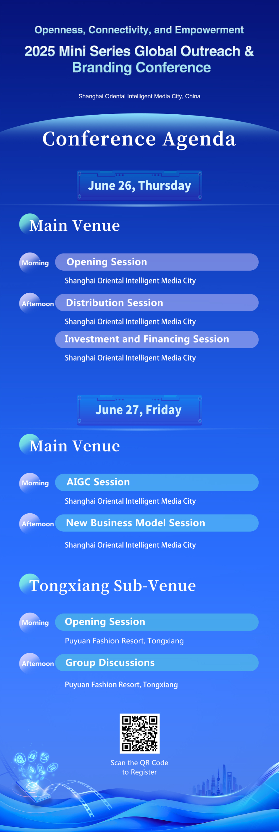Exciting Reveal: Agenda Unveiled for the 2025 Mini Series Global Outreach & Branding Conference!_fororder_【英文】大会预热海报2（有二维码）(1)