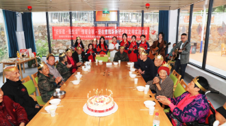 江西新建：温情相伴度重阳 文明实践暖人心