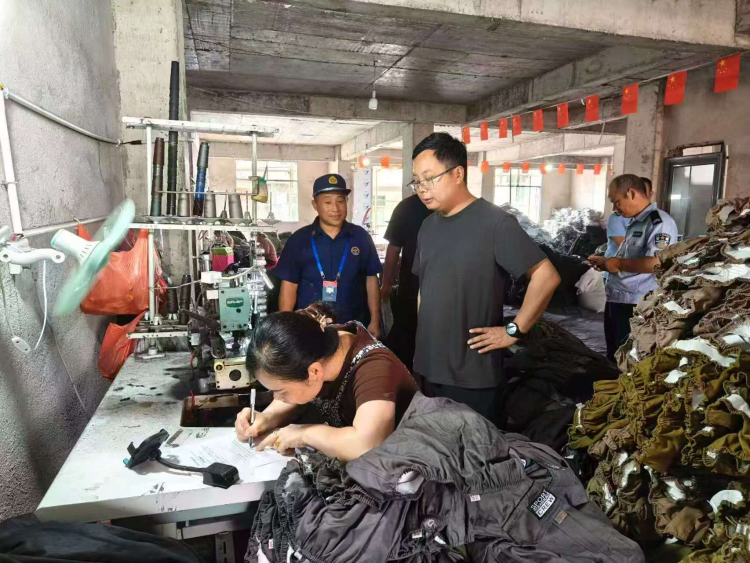 赣州宁都联合多部门深入辖区内服装厂开展消防产品检查行动_fororder_图片12