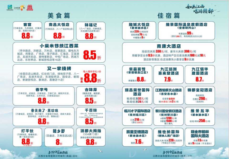 “吃住行游购娱”全覆盖，“唱游江西”福利全新升级_fororder_1