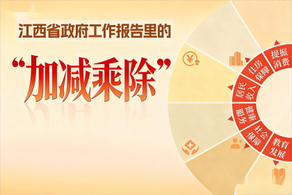 海报组 | 江西省政府工作报告里的“加减乘除”_fororder_海报几门