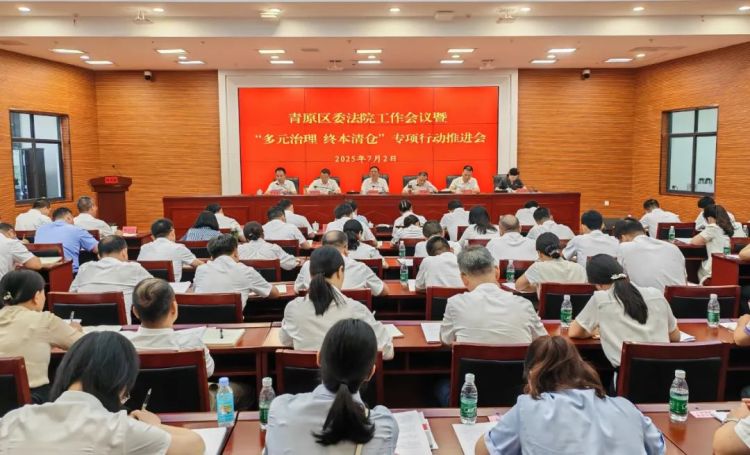 吉安市青原区召开区委法院工作会议暨“多元治理 终本清仓”专项行动推进会