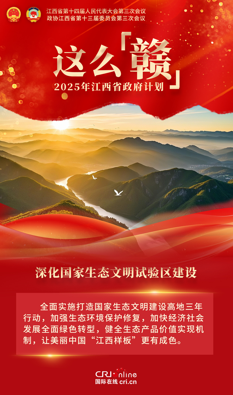2025年江西省政府计划这么“赣”