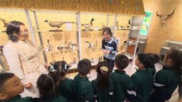 铁岭师专科普基地迎来幼儿园研学团