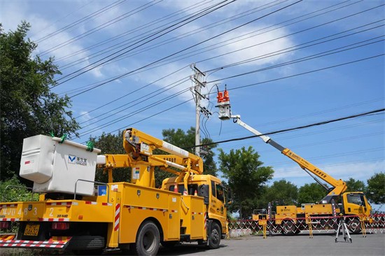 國網阜新供電公司實現東北首次雙回垂直線路機器人不停電作業