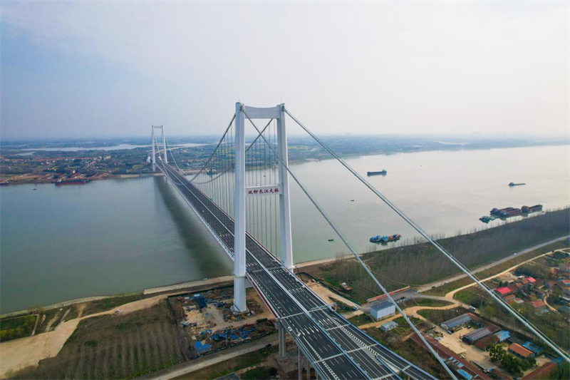 行车90分钟缩短至5分钟 武汉双柳长江大桥正式通车