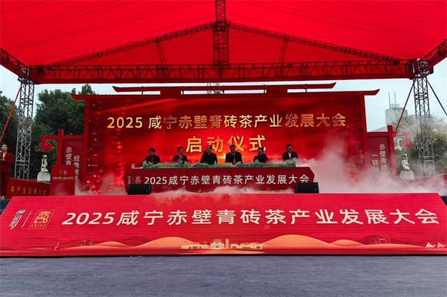 2025咸宁赤壁青砖茶产业发展大会开幕 null