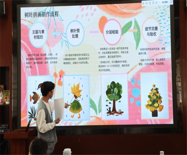 落叶为媒陪伴成诗 武汉纺织大学外经贸学院举办“拾秋趣创,亲子共乐”主题活动 null