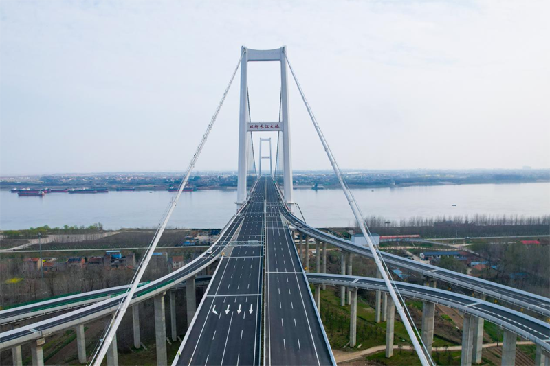 行车90分钟缩短至5分钟 武汉双柳长江大桥正式通车