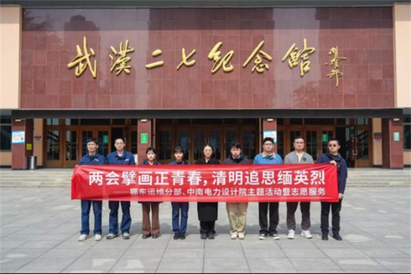 中南电力青年突击队与鄂东运维分部联合开展红色祭扫活动