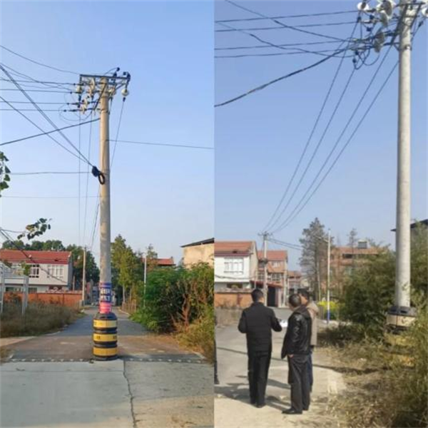 百餘佔道電線桿全部“搬家” 孝南區檢察院出實招解決公共安全隱患