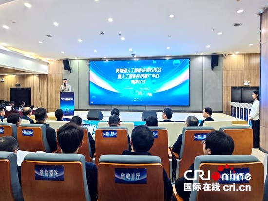 贵州省人工智能供需对接会暨人工智能应用推广中心揭牌仪式在贵阳举办